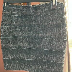 Elegant Black and Silver Women's MiniSkirt